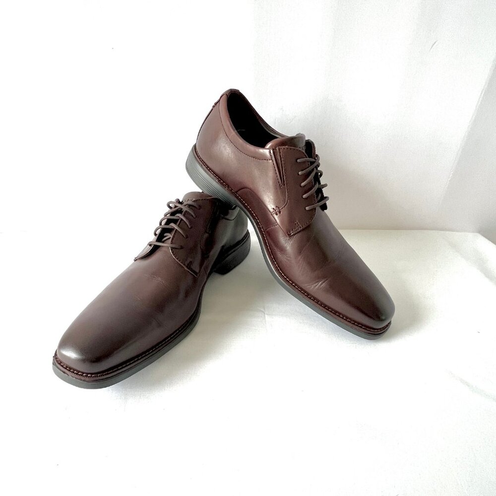 Rockport Shoes, Total Motion Amalfi Plain Toe, Dark Brown, Size 11, EC